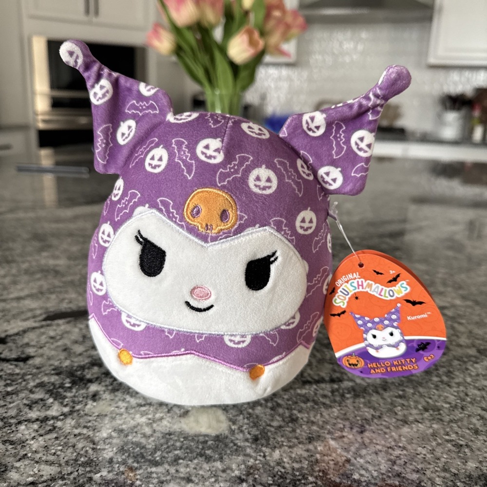 Squishmallows Kuromi 6" Halloween Hello Kitty & Friends Plush Kellytoy Sanrio
